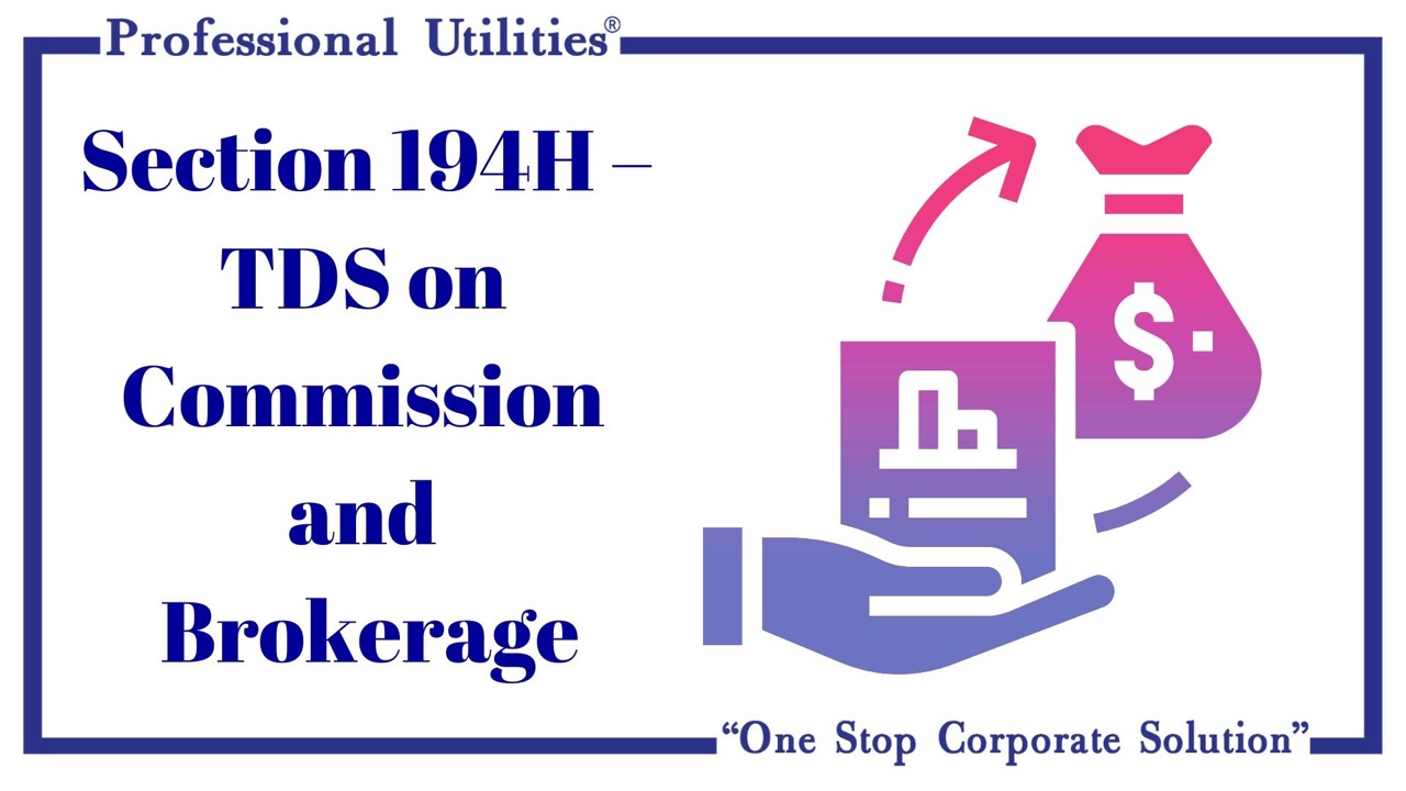 section 194h tds on commission  & brokerage