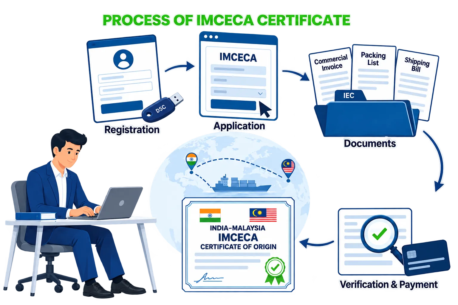 Process for India-Malaysia CECA (IMCECA) registration