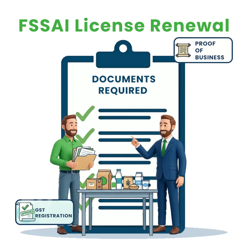 Documents Required For FSSAI License Renewal
