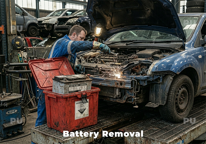 Battery Removal - For proper disposal