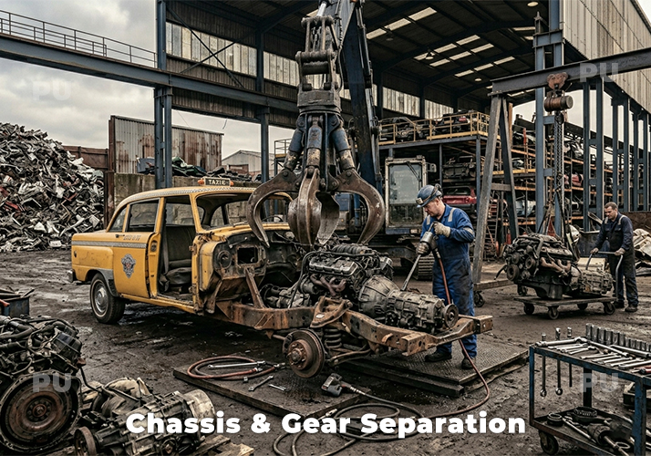Chassis & Gear Separation - Disassemble parts