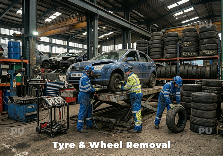 Tyre & Wheel Removal - For reuse or recycling