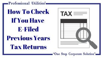 Check E-Filed Previous Years Tax Returns