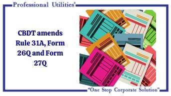 CBDT Rule Amendment