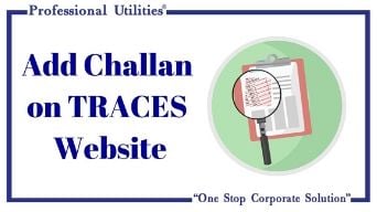 how to add challan on traces website
