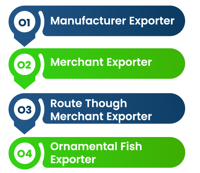 categories of marine product exporters