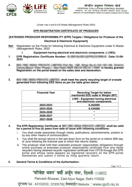 Online EPR Registration For Tyre Waste